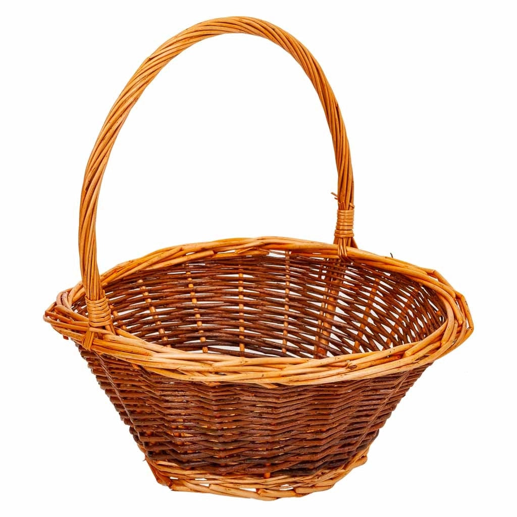 Set di 3 cestini in vimini marrone
