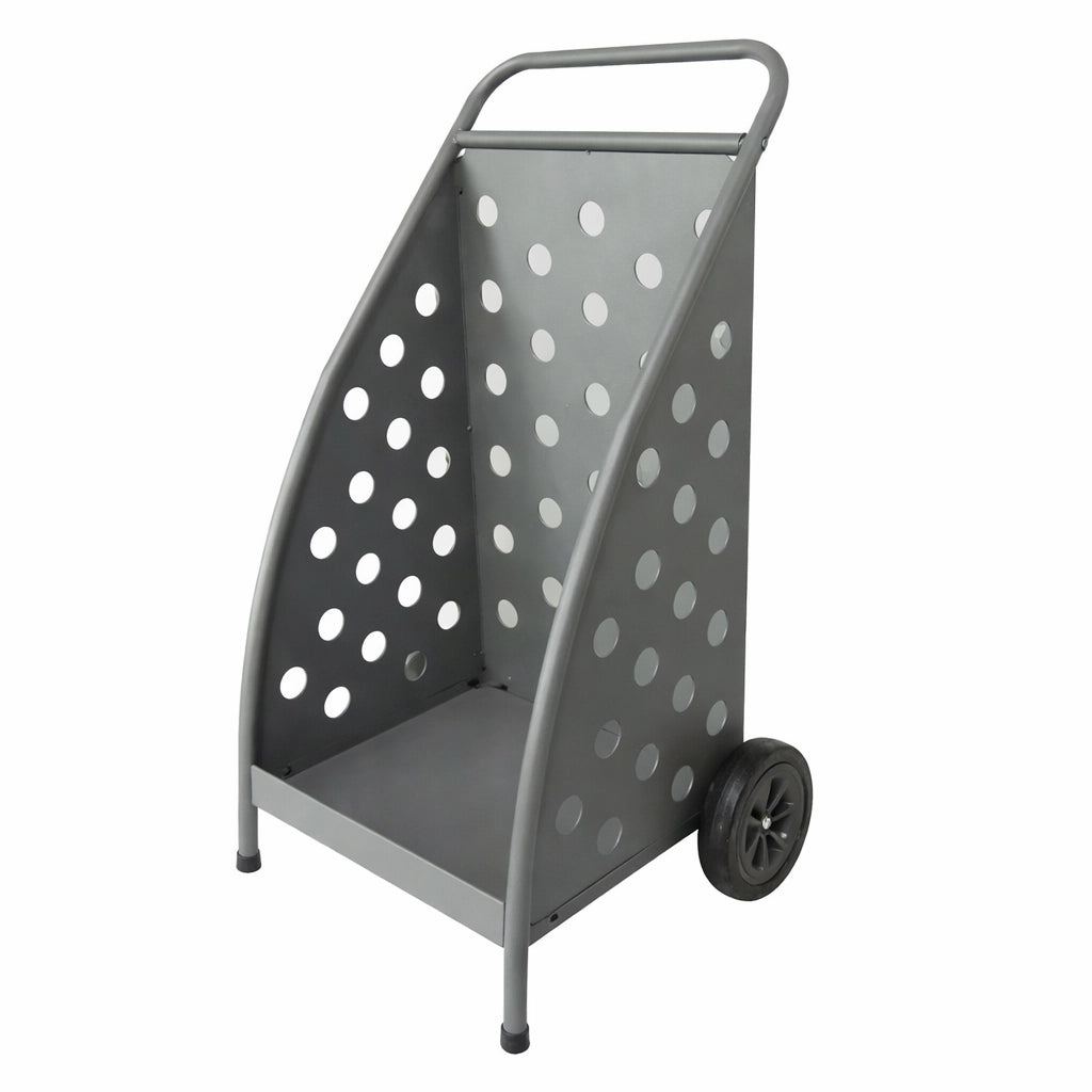 Carrello portalegna con ruote – Grigio | 65 x 48 x H 90 cm