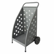 Carrello portalegna con ruote – Grigio | 65 x 48 x H 90 cm
