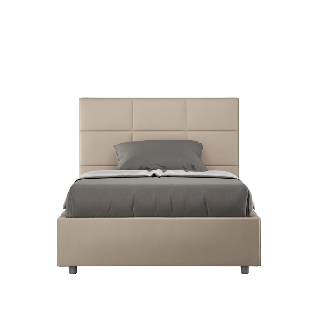 Letto 1 Piazza e Mezzo 120x210 cm Senza Rete Mika Tortora