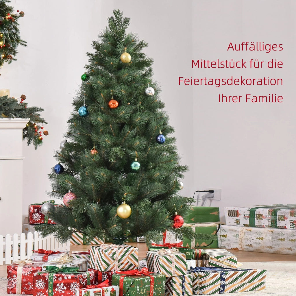 Albero di Natale Ø90 x 180 cm, abete artificiale, aghi realistici, verde