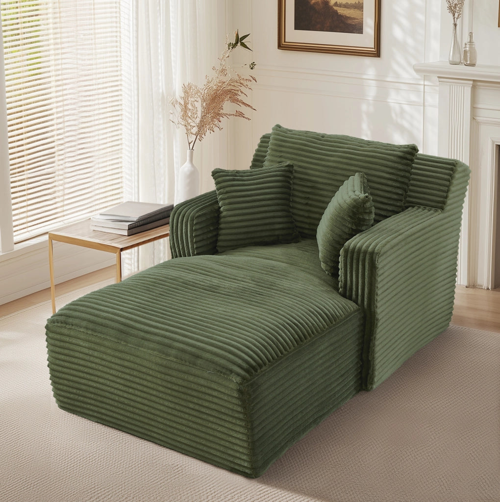 Divano Chaiselongue Moderno in Corda con Materasso Integrato, Poltrona Relax Multifunzionale per Soggiorno, Ufficio e Appartamento, Pronto all'Uso