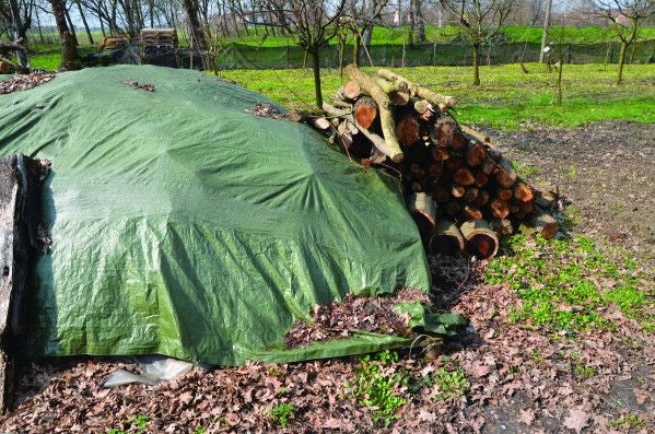 TELO OCCHIELLATO IMPERMEABILE MODELLO 3X4 MT 120 GR PER COPERTURE ESTERNE