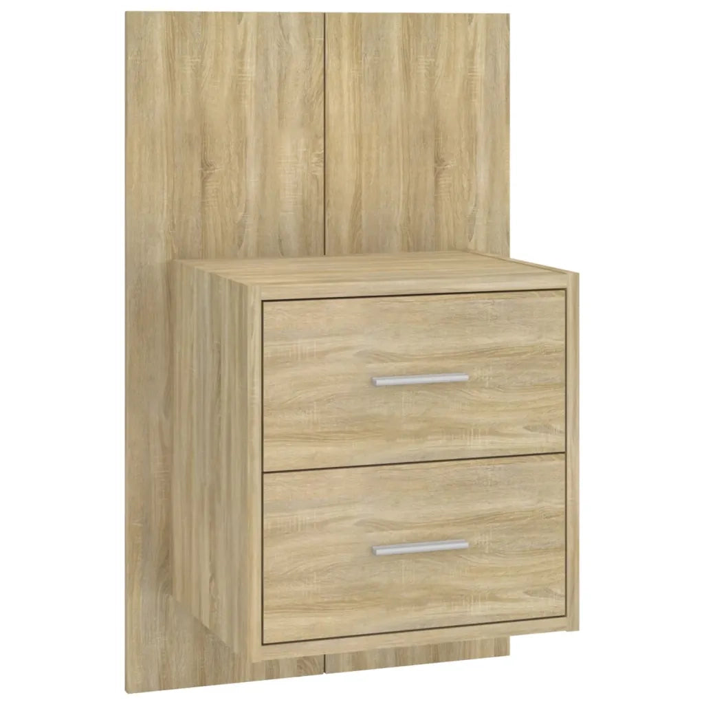 Comodini a Muro 2 pz Rovere Sonoma 810996