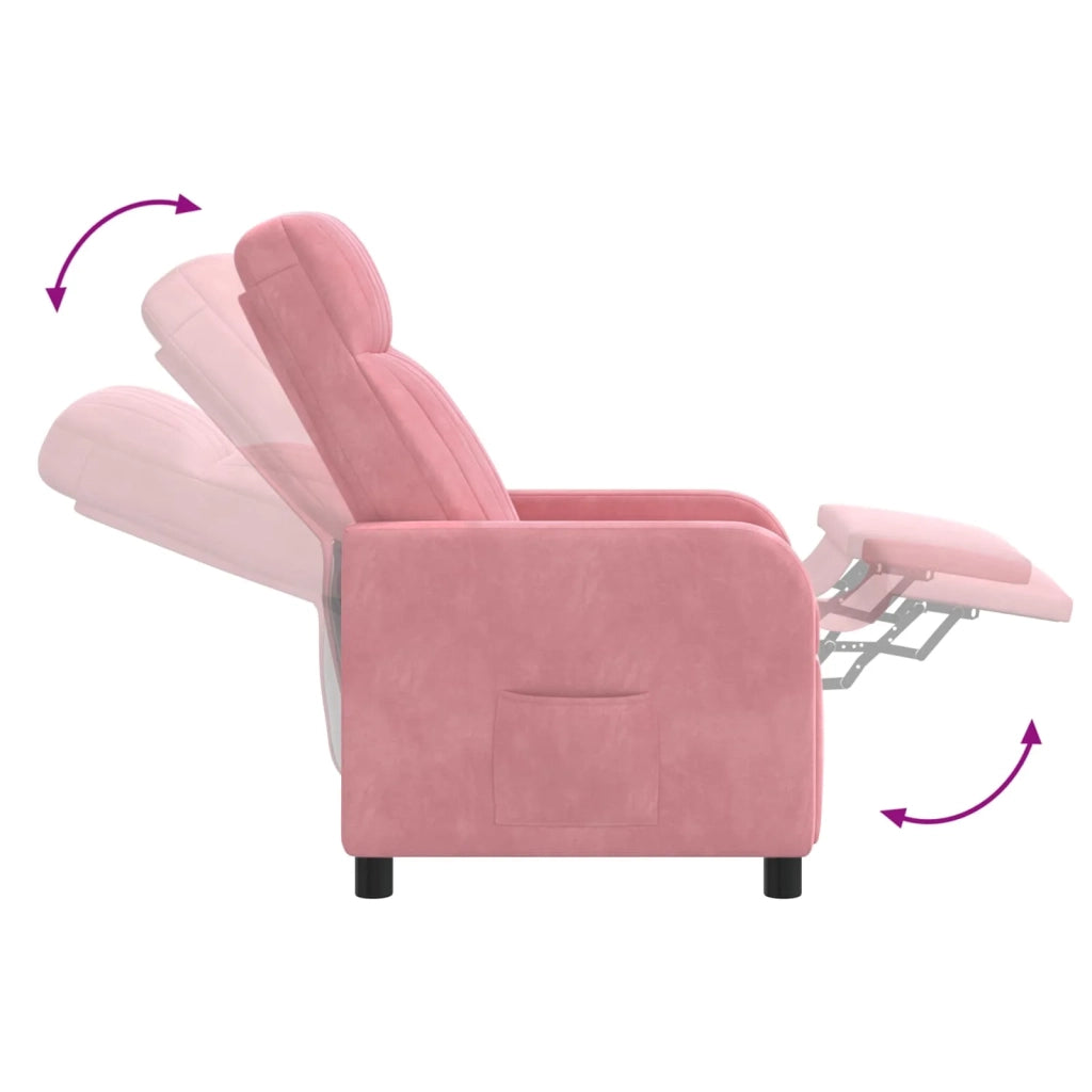 Poltrona Massaggiante Rosa Velluto (V) 42035123