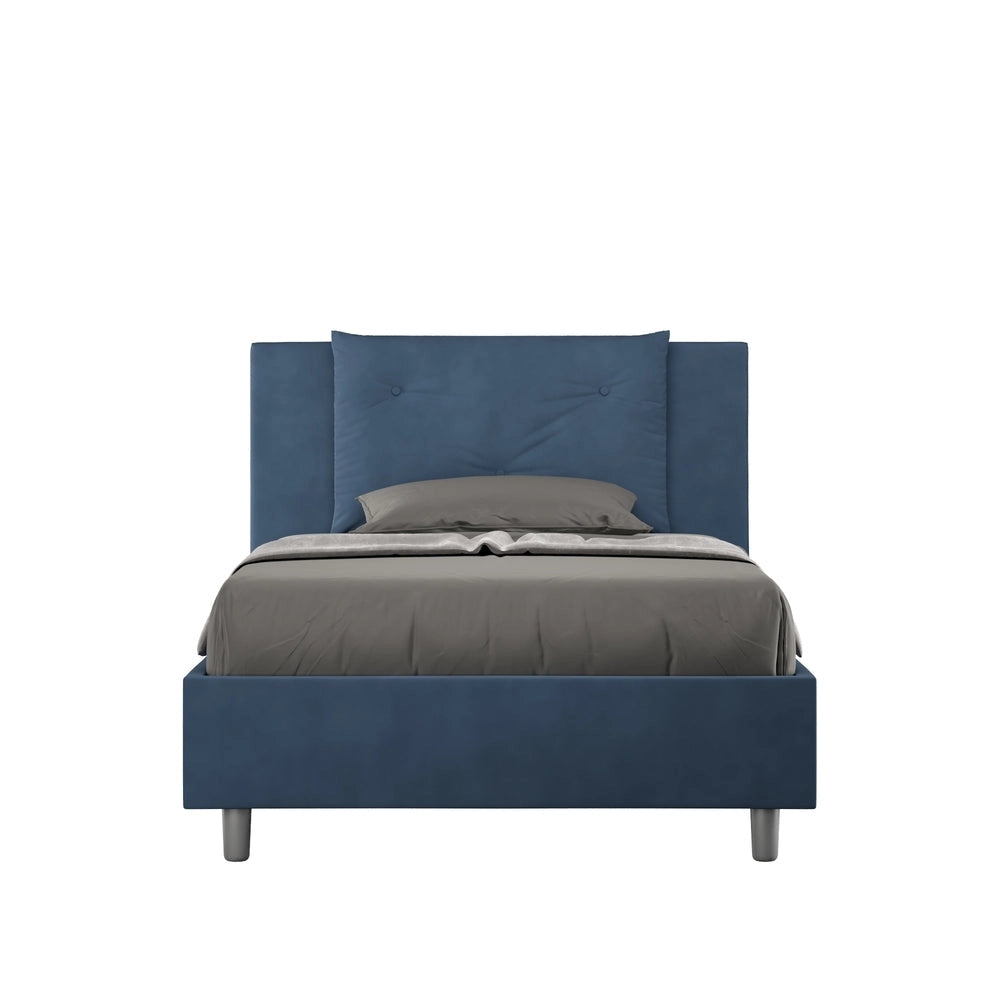 Letto 1 Piazza e Mezzo 110x200 cm Senza Rete Appia Blu