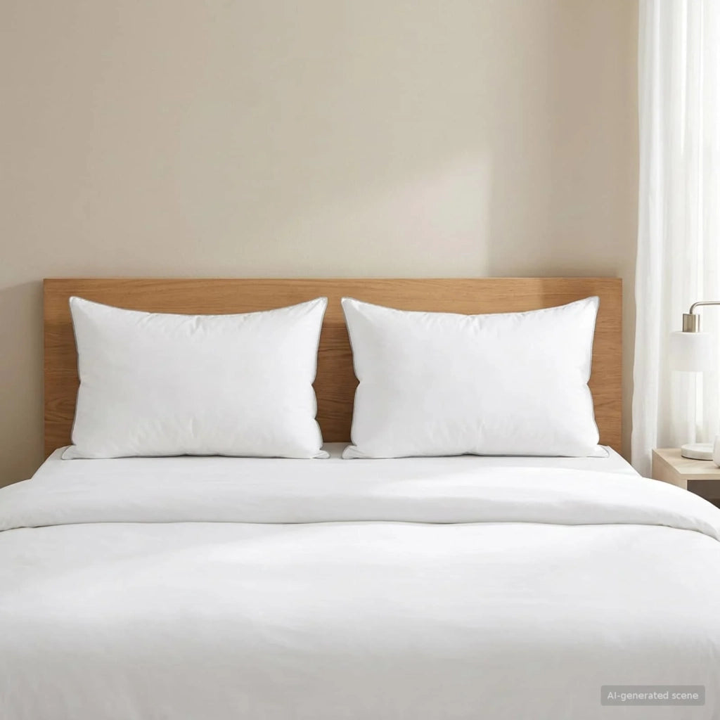 Cuscino 2 pcs 50 x 75 cm Lana Australiana Bianco 42042907