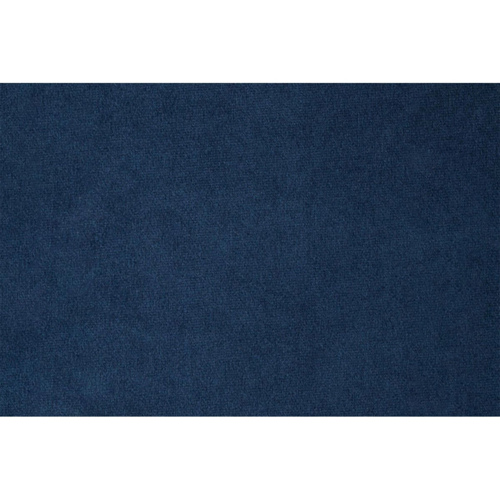 Testiera in tessuto in velluto blu oceano liscio L180 cm