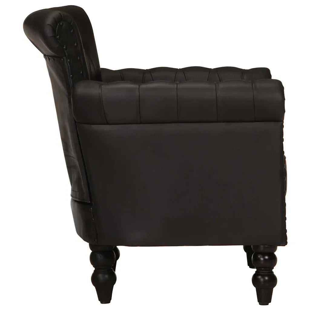 Poltrona Nera in Vera Pelle di Capra 288288