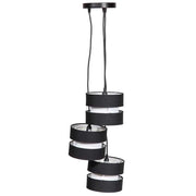 Plafoniera nera 36x33x100h