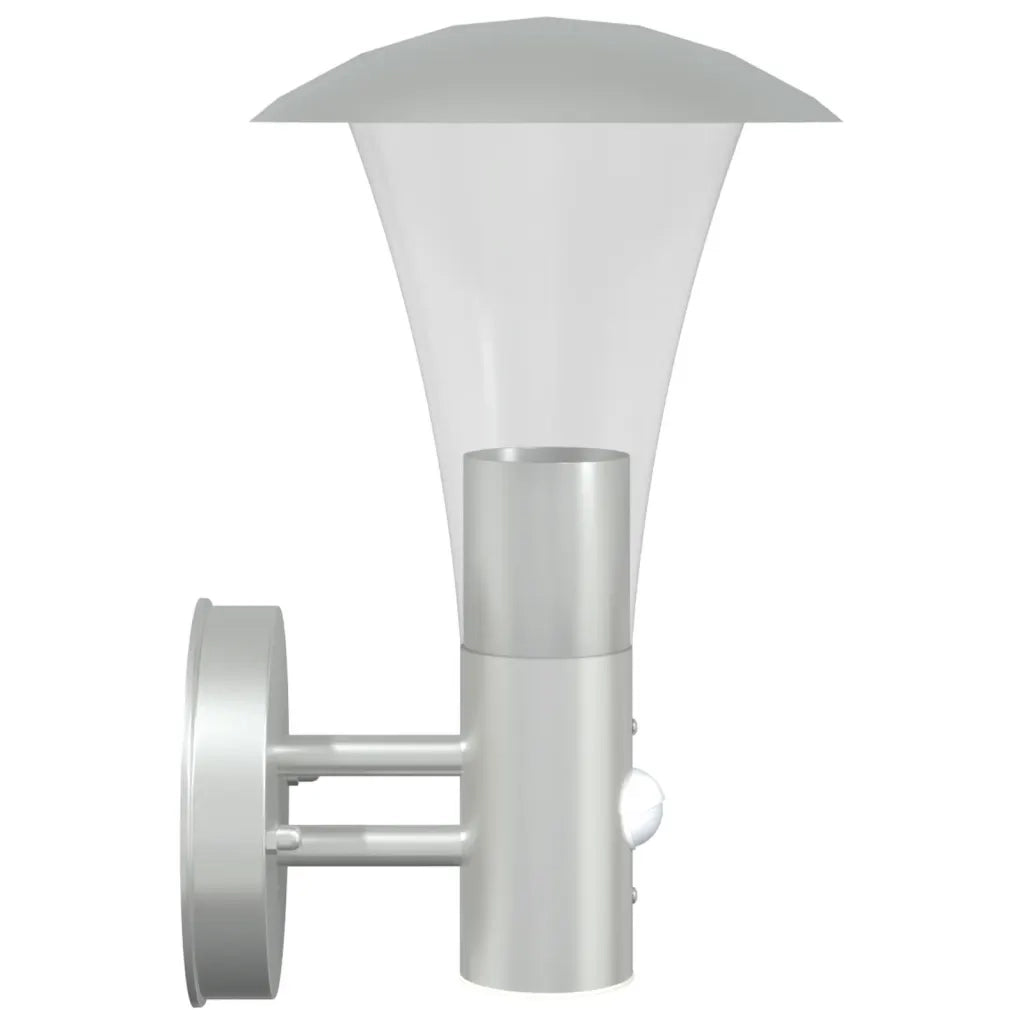 Applique per Esterno con Sensore 2 pz Argento in Acciaio Inox CFW8329888