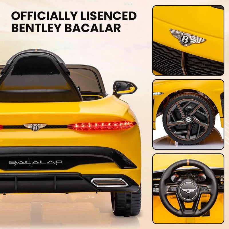 Auto Sportiva Elettrica per Bambini 12V con Porte Verticali; Telecomando; LED e Bluetooth