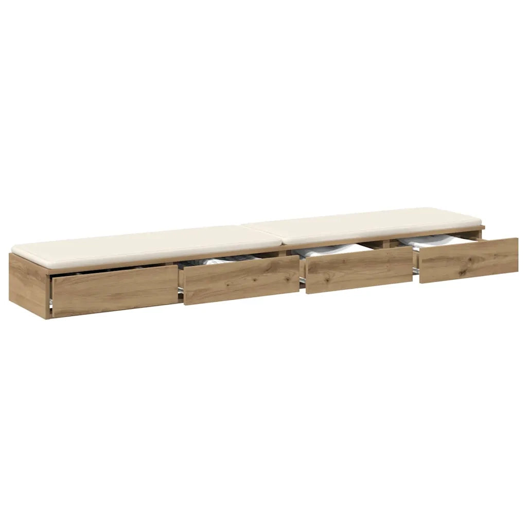 Cassetti per letto Rovere artigianale 180 x 36,5 x 16,5 cm 866986