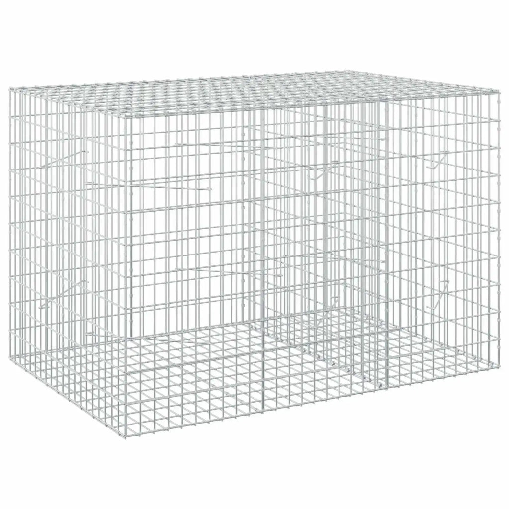 Gabione con Filo da 5 mm e Rete da 5x10 cm 150x100x100 cm 3464829