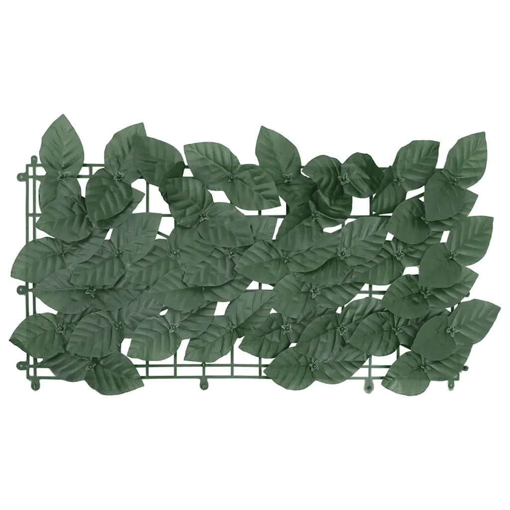 Paravento da Balcone con Foglie Verde Scuro 500x150 cm 315493
