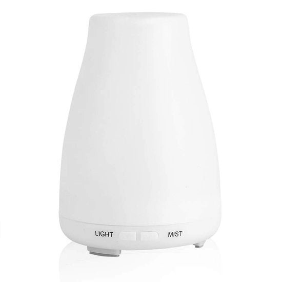 Diffusore aromaterapia 200 ml - Umidificatore - Nebulizzazione ultrasonica - Timer regolabile - 7 colori di luce ambiente - Progetto di design ultra-stile