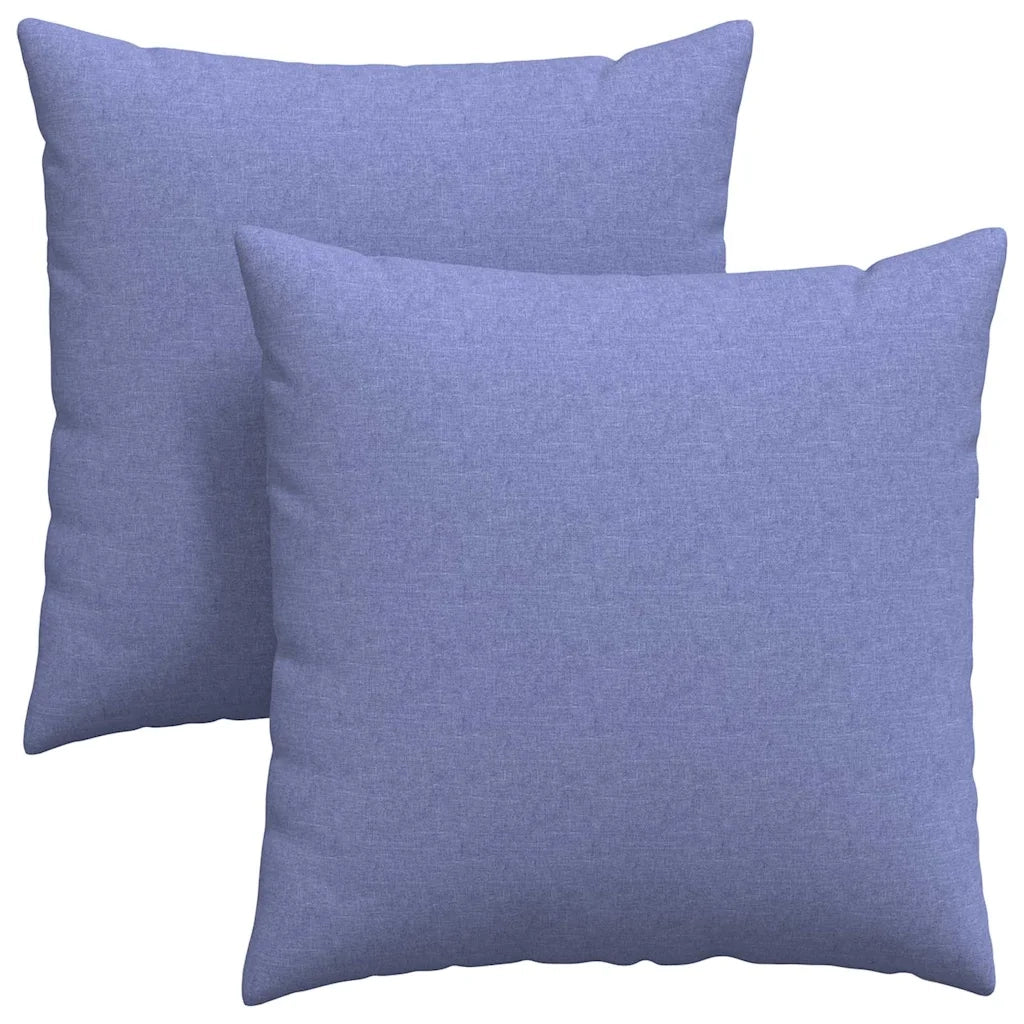 Cuscini da Divano 2 pcs Blu jeans 80 x 80 cm Tessuto 42014054