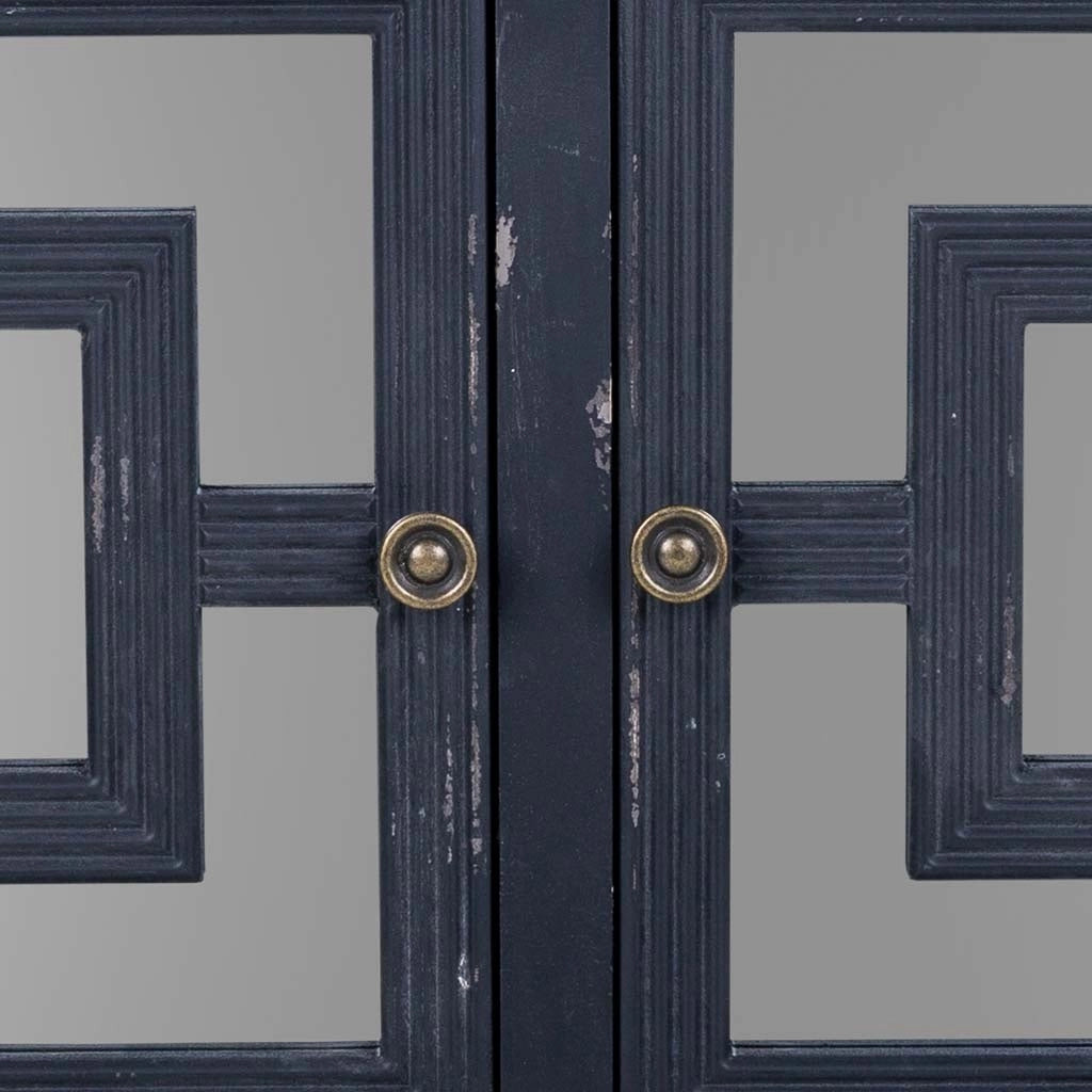 Mobile da ingresso in legno nero 83x36x72h