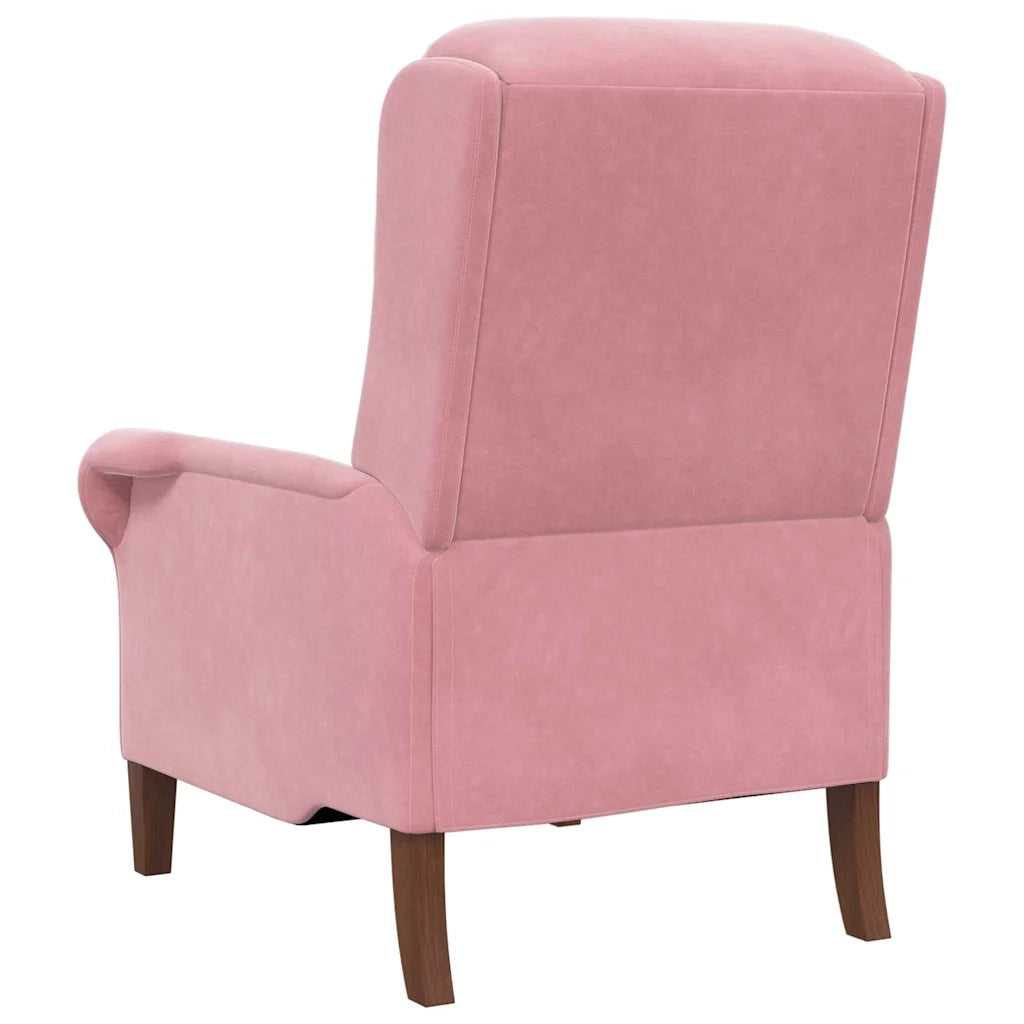 Poltrona | Sedia Relax Rosa Velluto