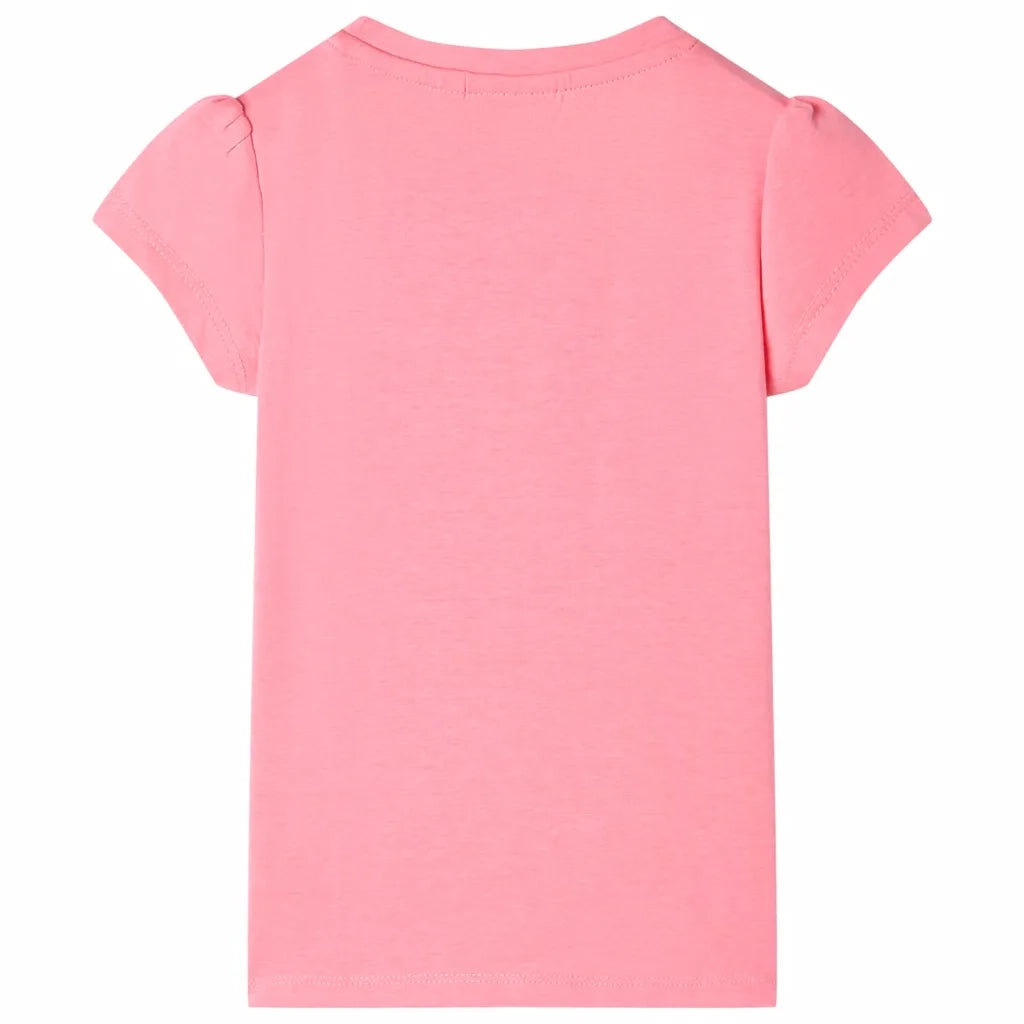 Maglietta da Bambina Rosa Neon 116 10456