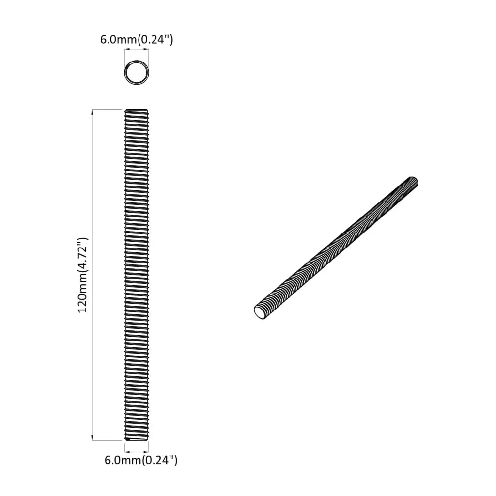 Asta Filettata 900 pcs Argento Acciaio 864435