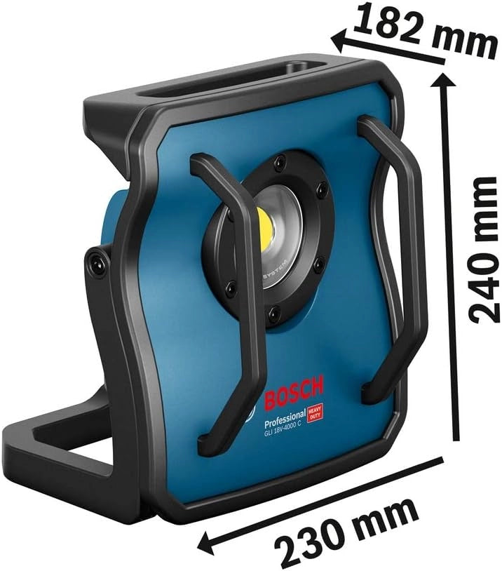 Bosch GLI 18V‑4000 C (0601446800) – Faro a led  4000 lm 3 livelli di luminosità