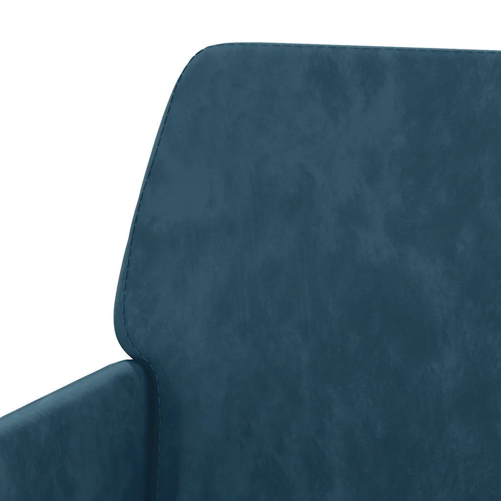 Poltrona-Divano Sedia Blu 62x79x79 cm Velluto 700157
