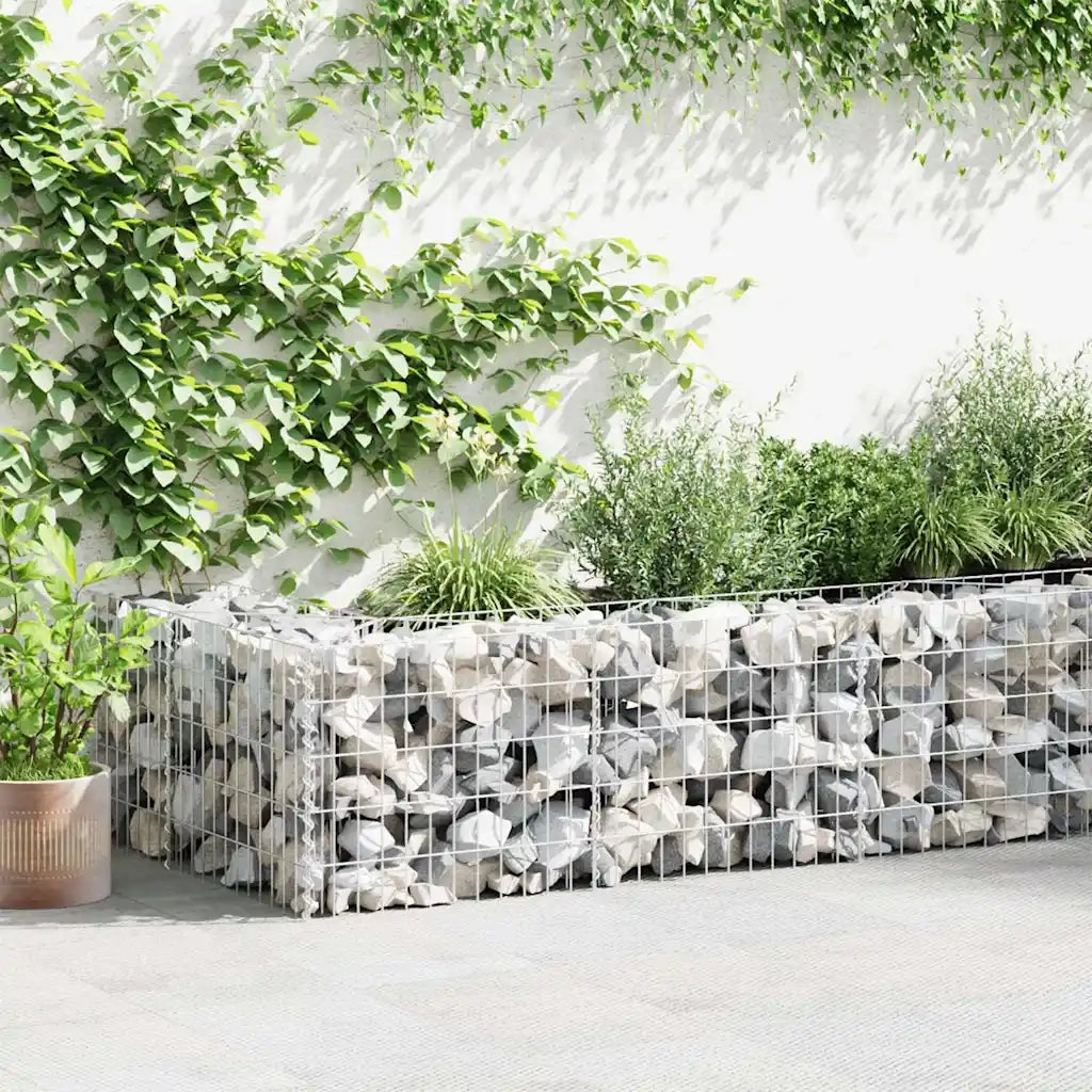 Gabbione in Rete in Acciaio Zincato 300x30x50 cm 142538