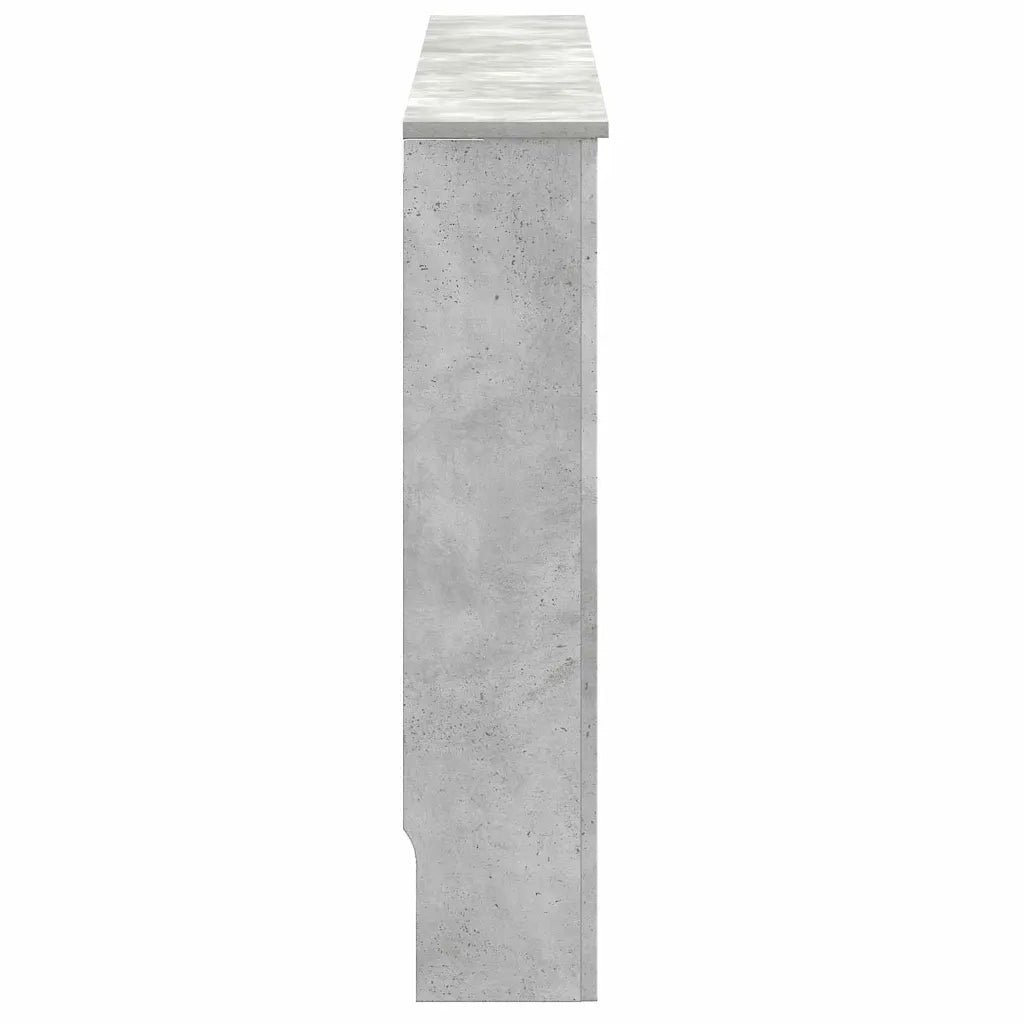 Copritermosifone moderno di design con stecche verticali 172 x 19 x 81 cm in legno grigio cemento 02_0053133