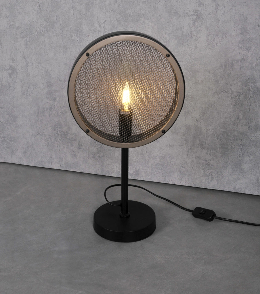 Lampada da tavolo Polux Arete E14 nero/marrone 312914