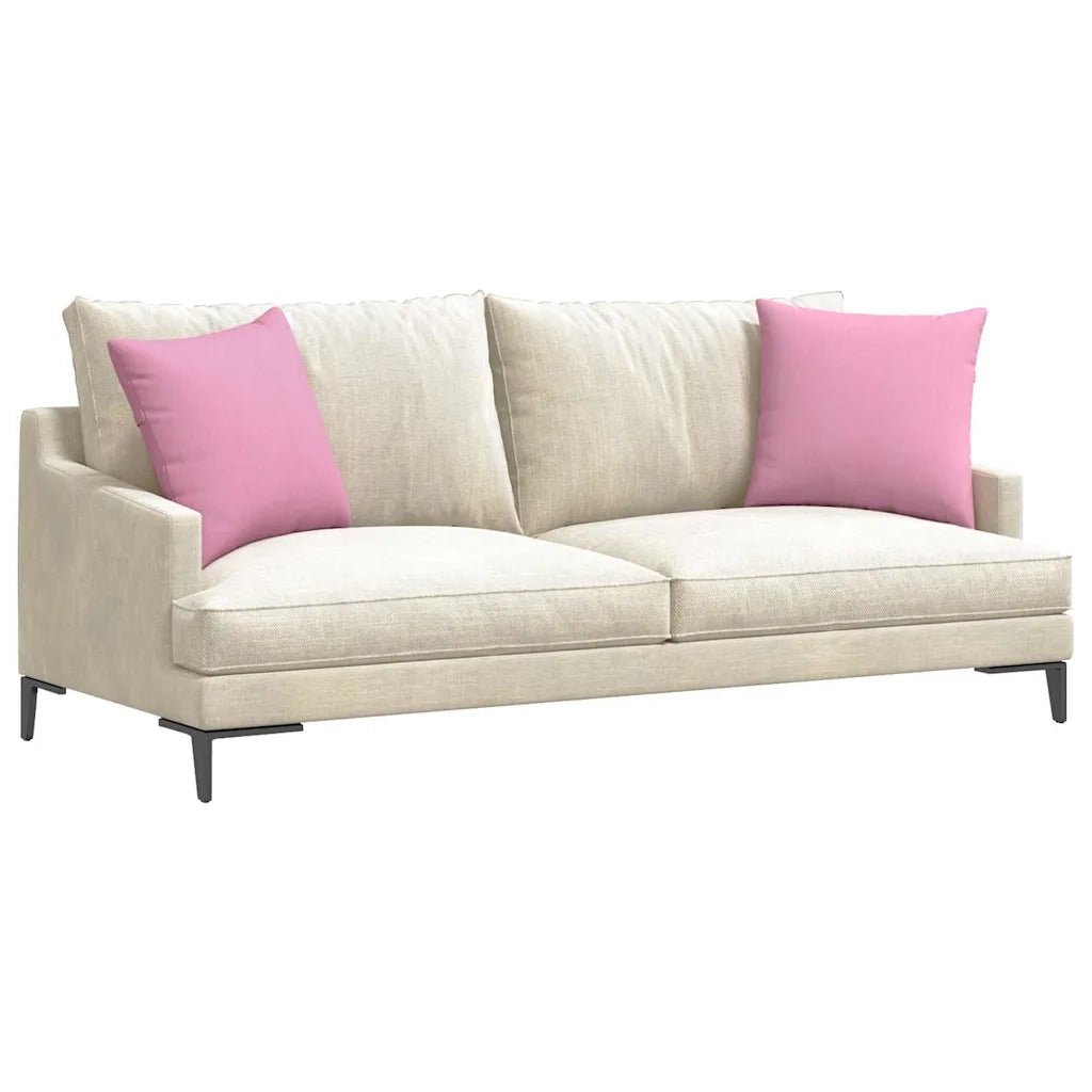 Cuscini da Divano 2 pz | Cuscini per sedie Rosa 45 x 45 cm Tessuto