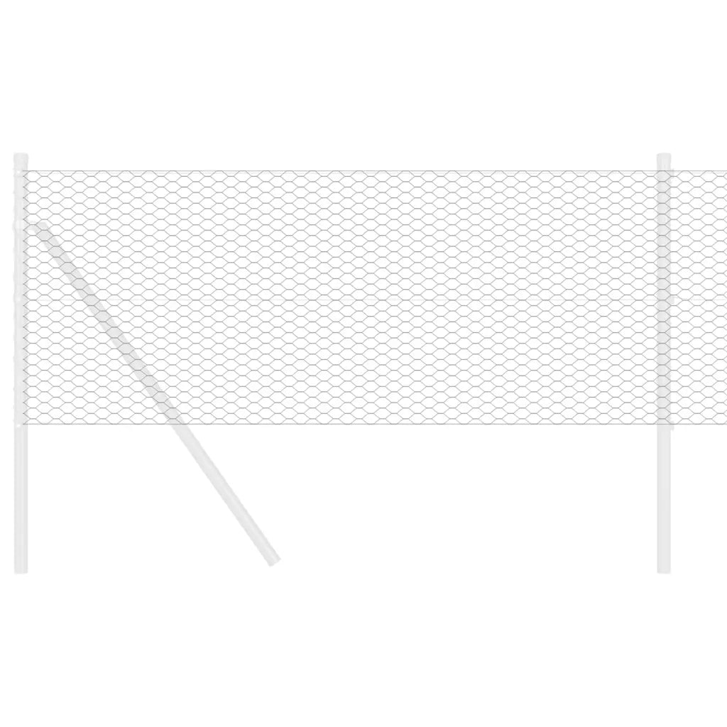 Recinzione Esagonale Grigio 0,5 x 50 m PVC 42005557