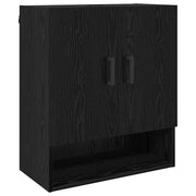 Armadietto a Muro | Mobile a Parete Rovere nero 60 x 31 x 70 cm Legno multistrato
