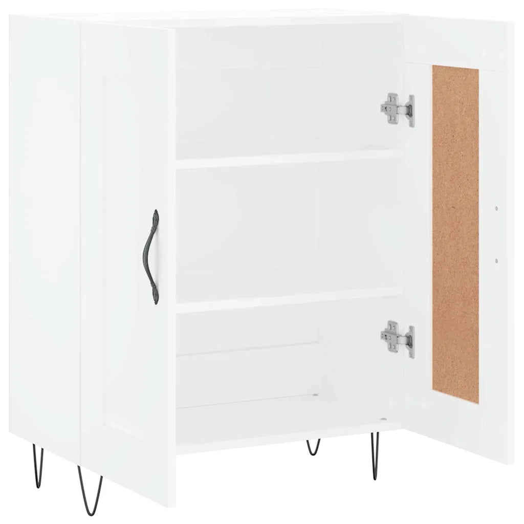 Credenza | Madia | Buffet da pranzo | Armadio da pranzo Bianca 69,5x34x90 cm in Legno Multistrato