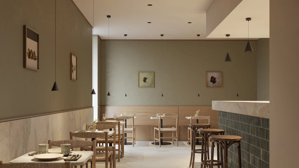 Lampada a Sospensione Zoe Surface Beneito & Faure 7W 38° 3000K Bianco Opaco - Design Conico LED CRI90 UGR<19 per Illuminazione Interni