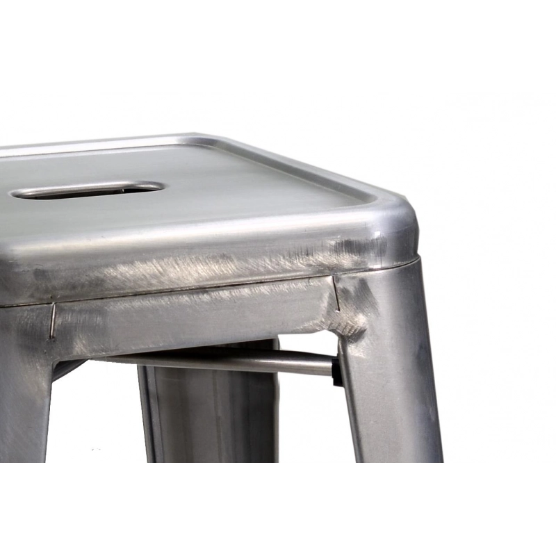Sgabello ferro bristol galvanizzato cm 39x39h45