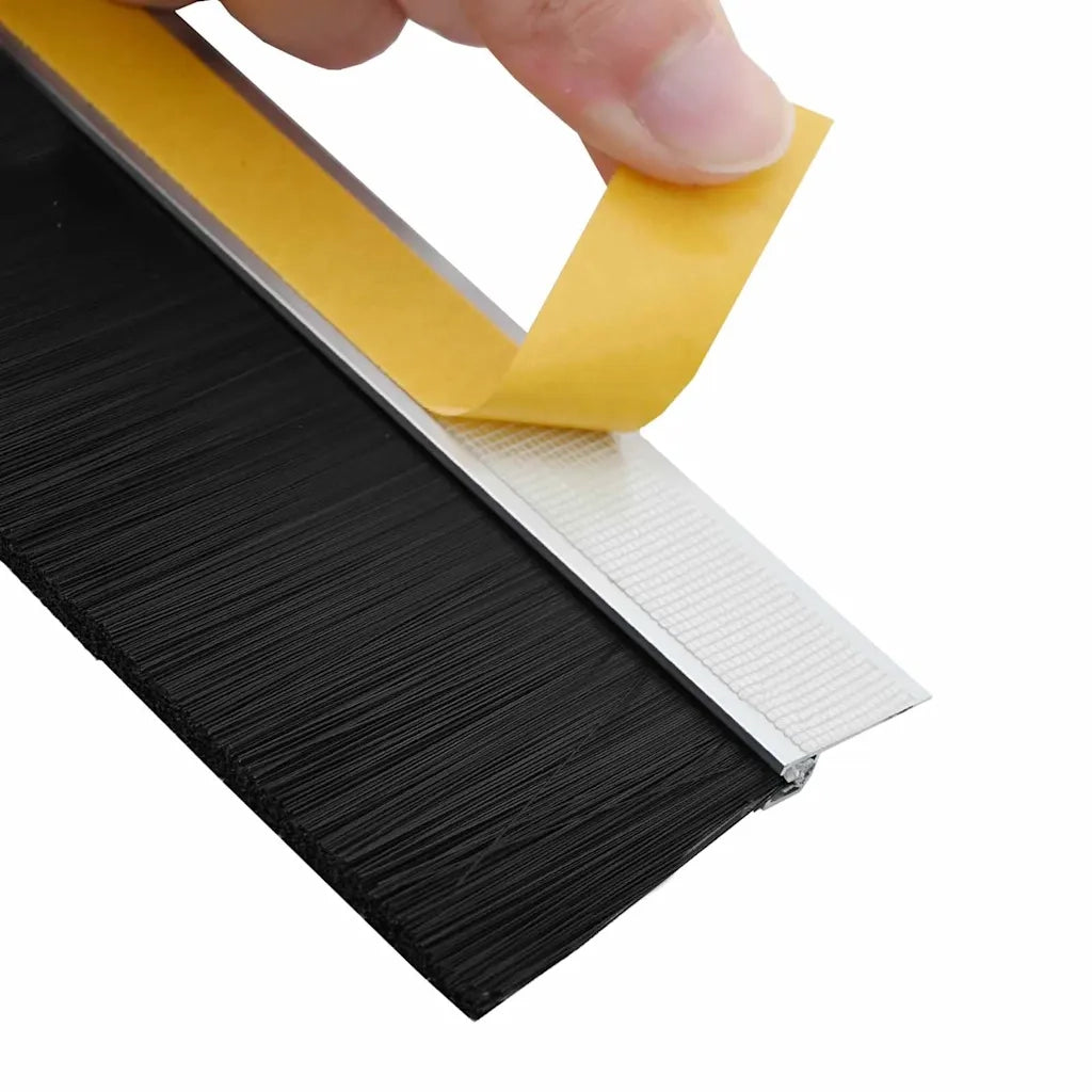Spazzole per porte autoadesive 2 pz Argento 100 cm CFW7482131