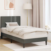 Struttura del letto-Giroletto Grigio Scuro 90 x 190 cm Tessuto in Cords 920660