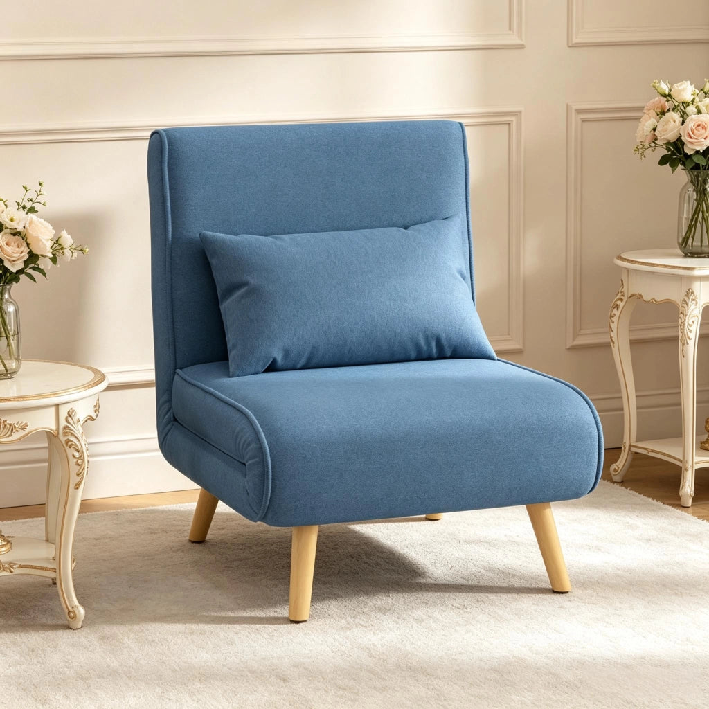 Divano letto pieghevole con schienale regolabile, divano pieghevole moderno, mobile versatile per il soggiorno (solo con 1 divano pieghevole)