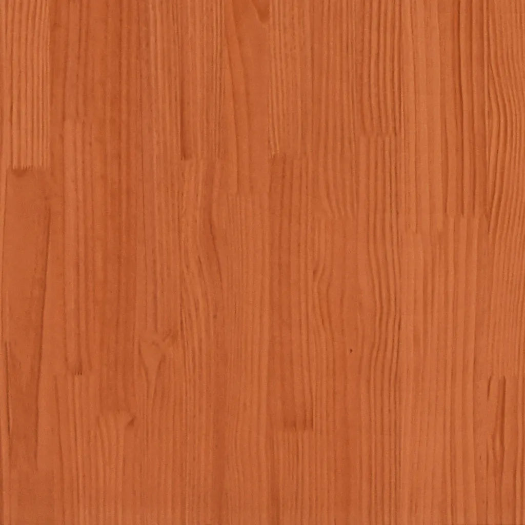 Fioriera | Cassetta per fiori | Vaso Giardino Marrone Cera 70x70x23 cm Legno Massello Pino