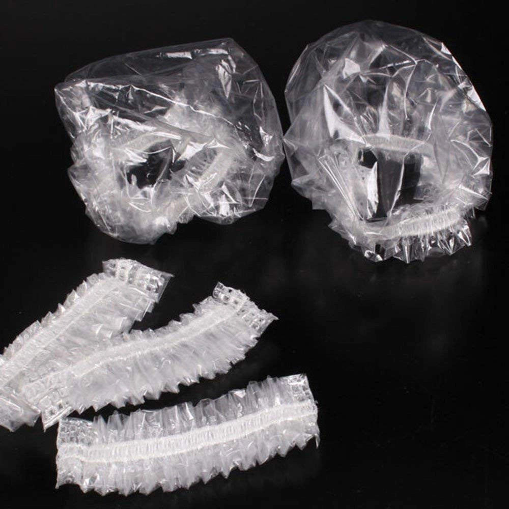 Trade Shop - Set 30 Pezzi Copriorecchie Plastica Monouso Copri Orecchie Parrucchiere Capelli -
