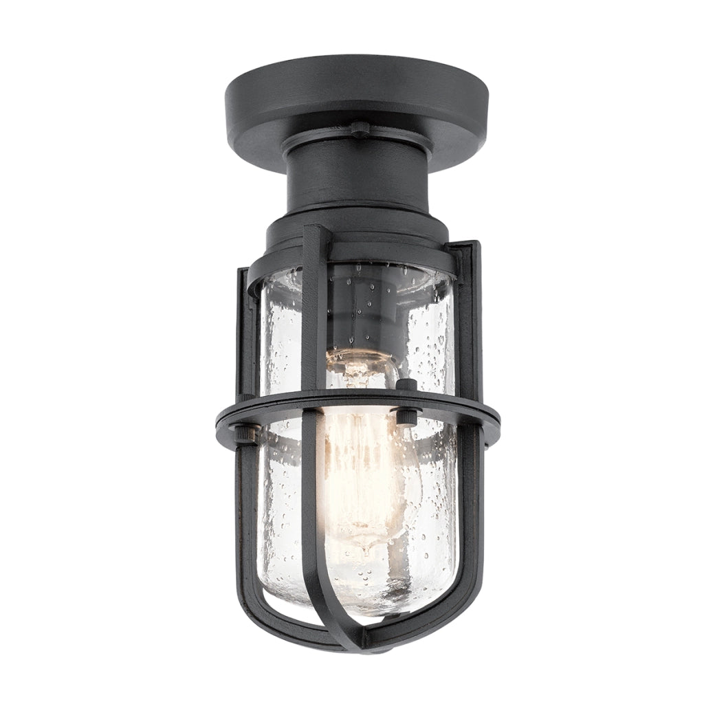 Plafoniera esterna Kichler Suri nera E27 40W IP44