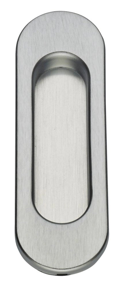 10pz maniglia ovale in ottone x porte scorrevoli senza foro cromo satinato cod:ferx.8749