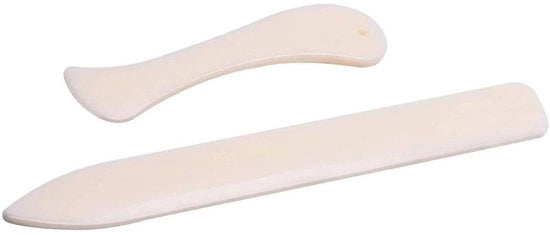 Set di sfaldatura del cartone - Materiale plastico duraturo - Righello per carta - 2 pezzi - Libri fatti a mano - Articoli per ufficio - Strumenti essenziali