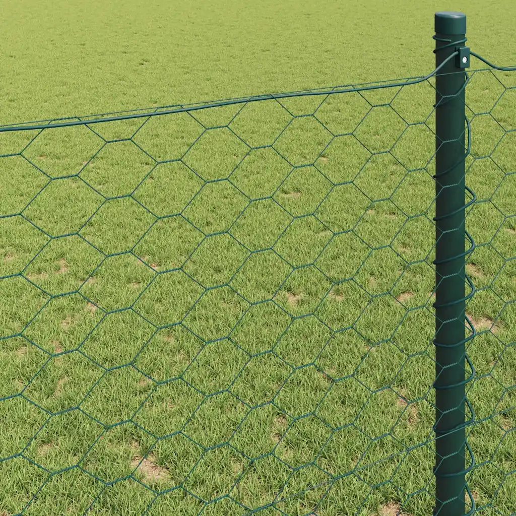 Recinzione Esagonale Verde 0,8 x 100 m PVC 42005455