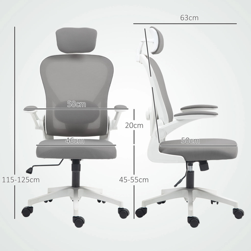 Sedia da ufficio con rete ¨C Minimal ¨C grigio
