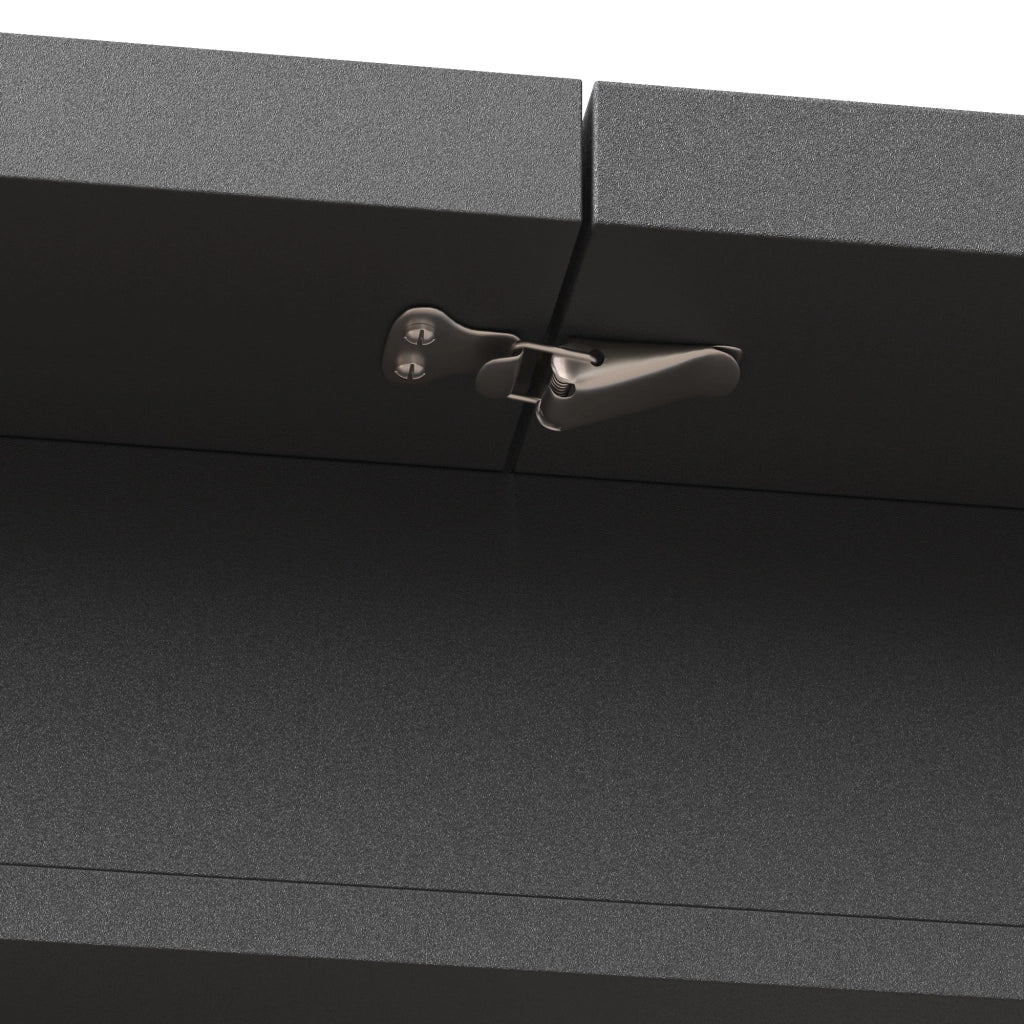 Tavolo allungabile con piano telescopico e gambe scanalate, per cucina e soggiorno, in MDF nero, 120-160 × 80 × 75 cm