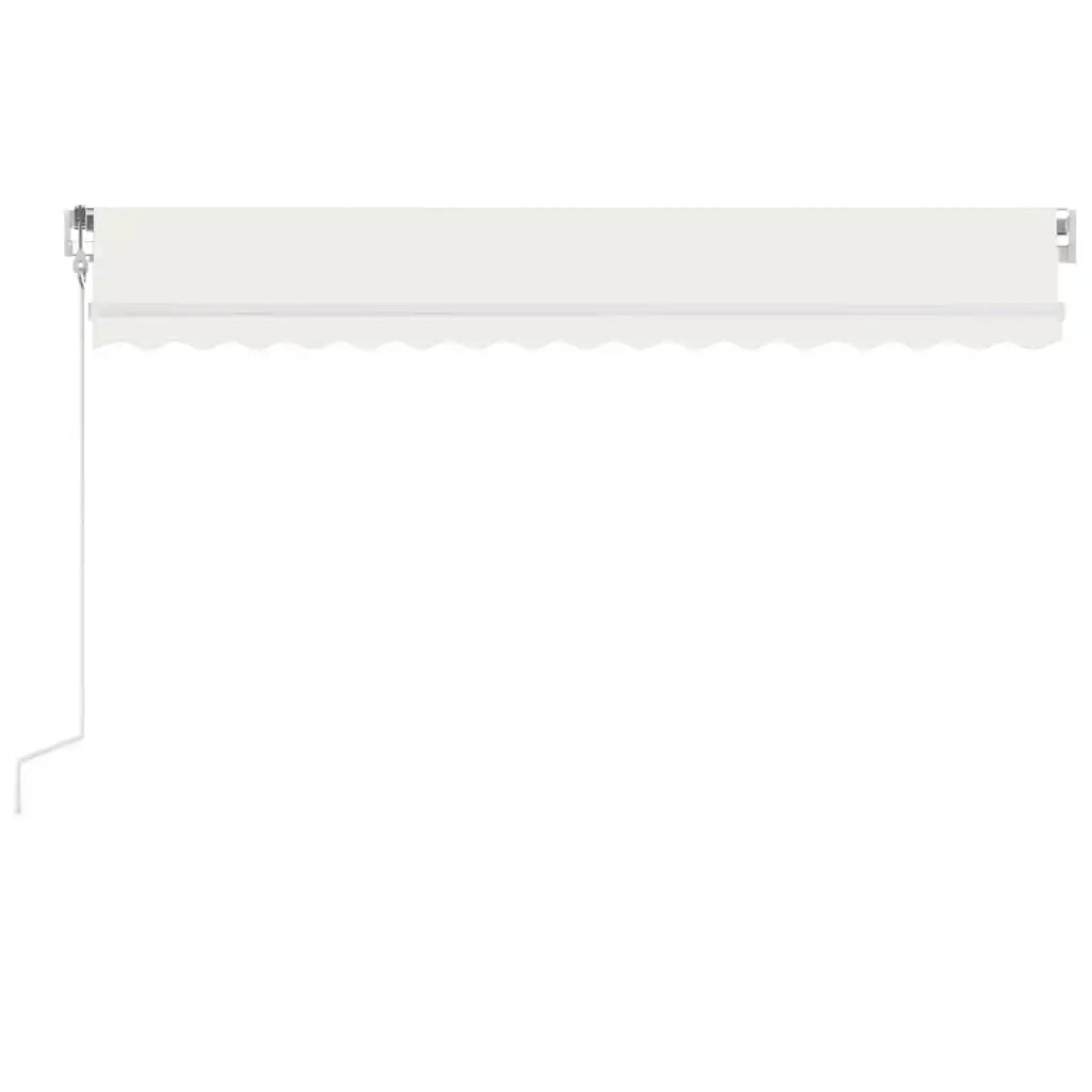 Tenda Automatica con Sensore Vento e LED 450x300 cm Crema
