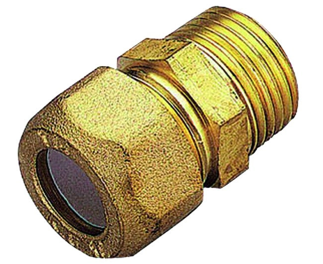 RACCORDO DIRITTO MASCHIO CON OGIVA IN PTFE PER TUBO RAME MODELLO 1200 1/2x3/8 ø10   TIEMME RACCORDERIE SPA