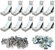 Set di Profilati in Alluminio - Angolo e Connettore - Set da 10